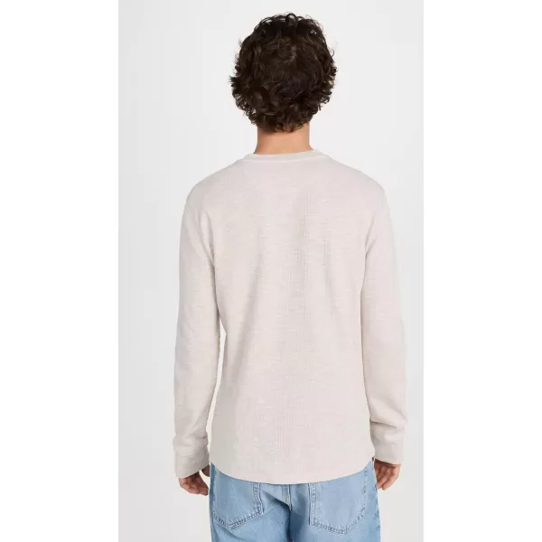 imageVince Mens Sun Faded Thermal Long Sleeve HenleyBeach Sand