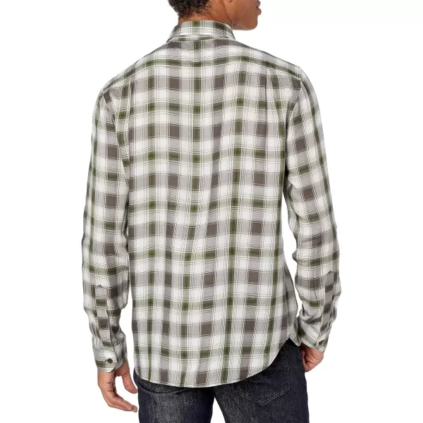 imageVince Mens Twill Multi Plaid LSCalistogaChive