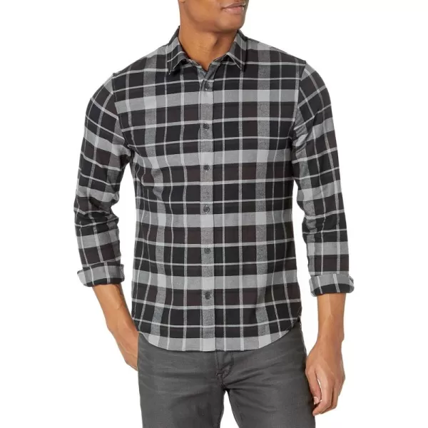 imageVince Mens Brushed Multi Plaid LSBlack