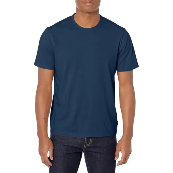 imageVince Mens Garment Dye Short Sleeve ShirtWashed Brisk Blue