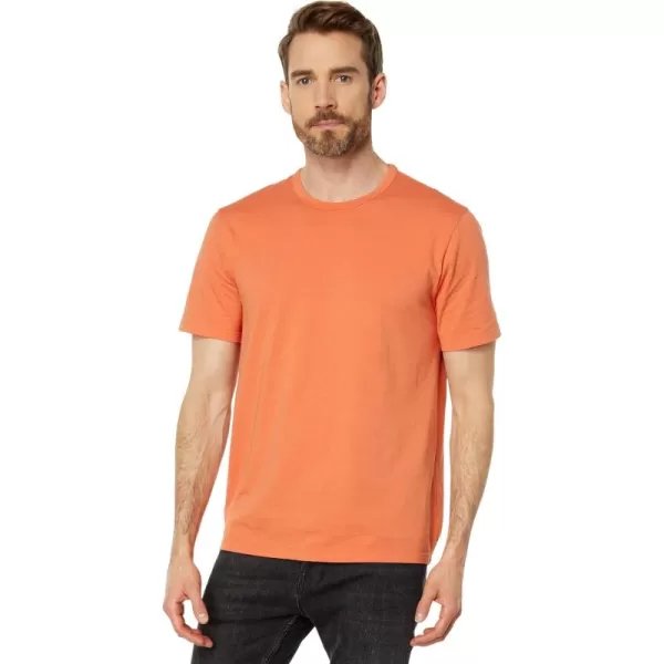 imageVince Mens Garment Dye Short Sleeve ShirtWashed Sun Coral