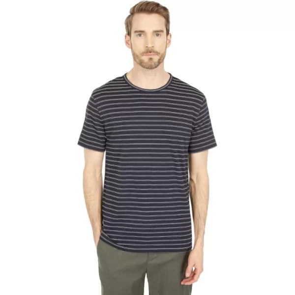 imageVince Mens Jacquard Stripe SS CrewCoastalOff White