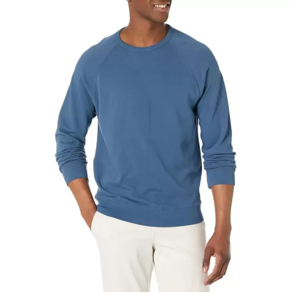 imageVince Mens LS Garment Dye CrewWashed Brisk Blue