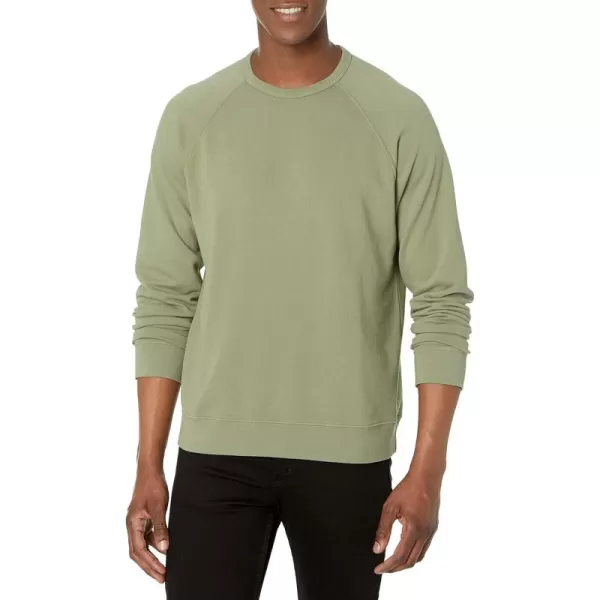 imageVince Mens LS Garment Dye CrewWashed Feathergrass