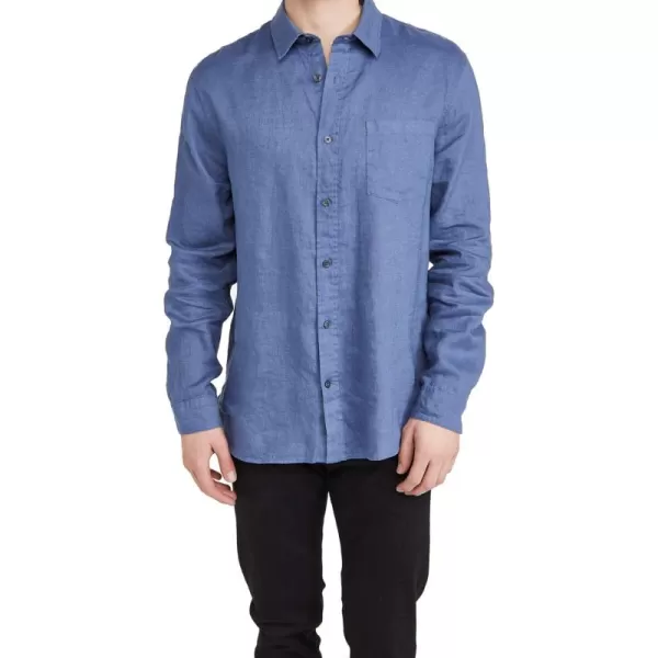 imageVince Mens Linen LSTahoe Blue