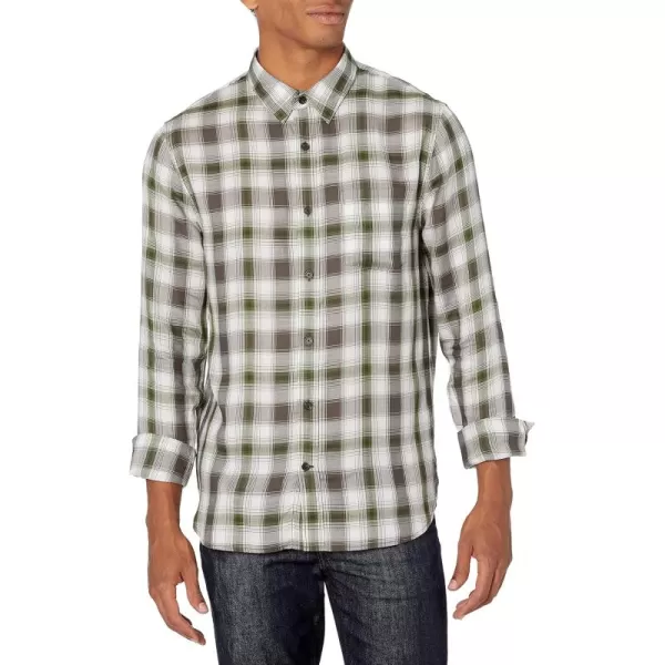 imageVince Mens Twill Multi Plaid LSCalistogaChive