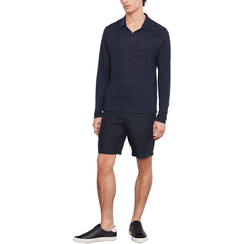 imageVince mens Linen LS Johnny CollarLinen LS Johnny CollarCoastal