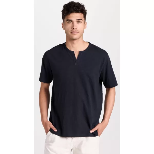 imageVince Mens Slub Split Neck TeeCoastal