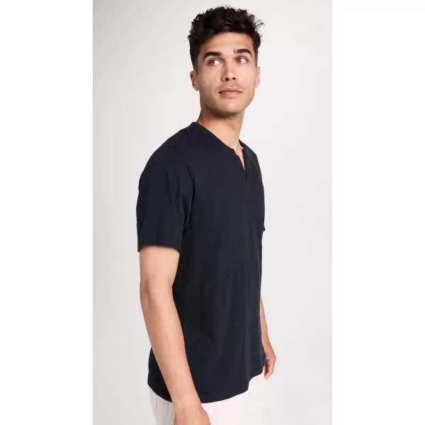 imageVince Mens Slub Split Neck TeeCoastal