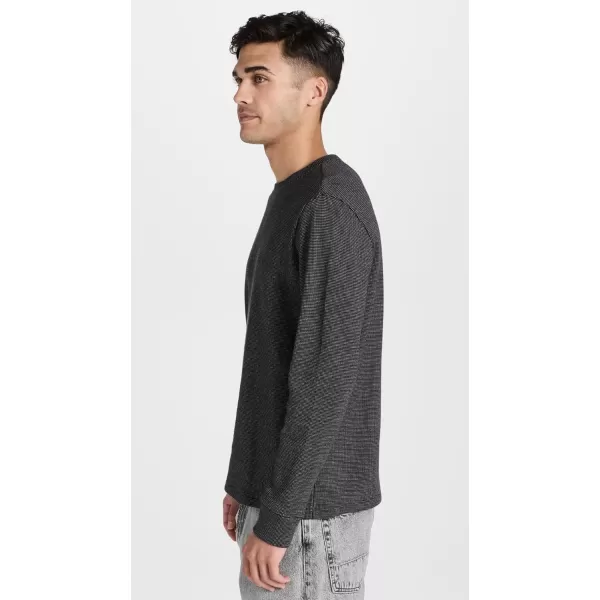 imageVince Mens Textured Thermal Crew TopCoastal Combo