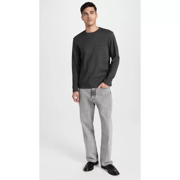 imageVince Mens Textured Thermal Crew TopCoastal Combo