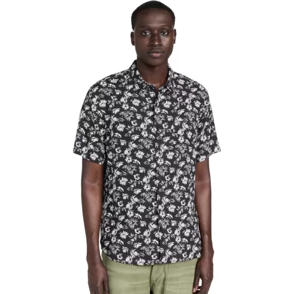 imageVince Mens Firework Floral ShirtBlackClassic Cream