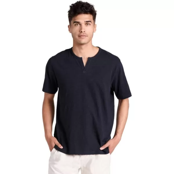 imageVince Mens Slub Split Neck TeeCoastal