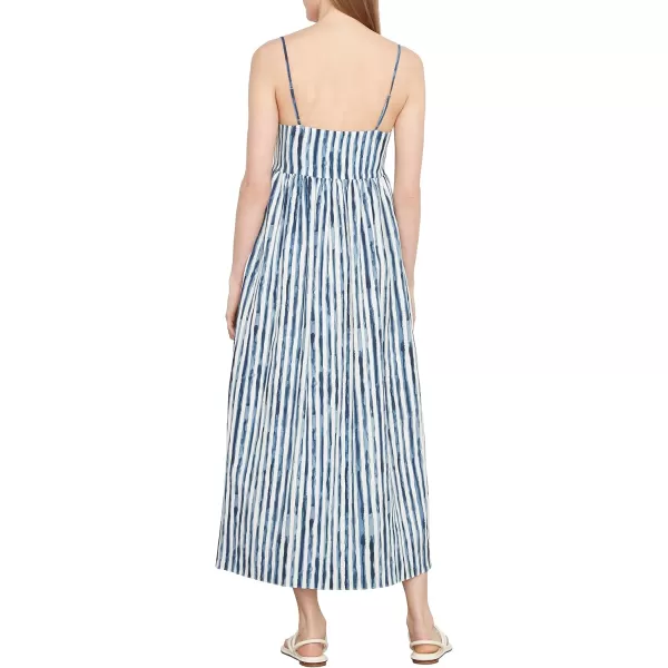 imageVince Womens Painterly Stripe Ruched DressCoastal Blue