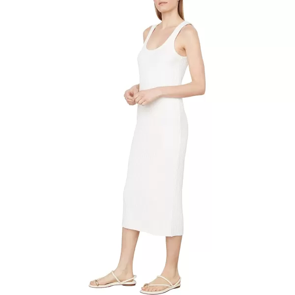 imageVince Womens Rib Scoop Neck DressOffwhite