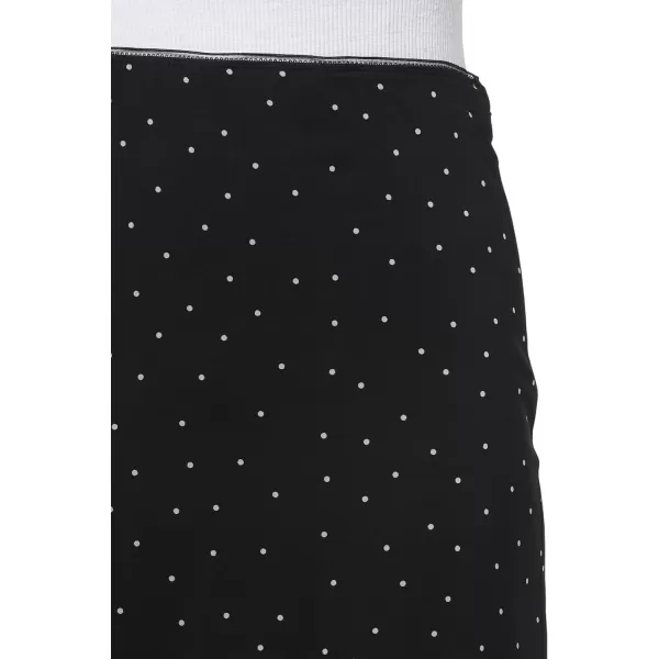 imageVince Womens Sheer Dot Straight SkirtBlackGrey