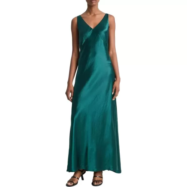 imageVince Womens V Neck Maxi Slip DressJade Lake