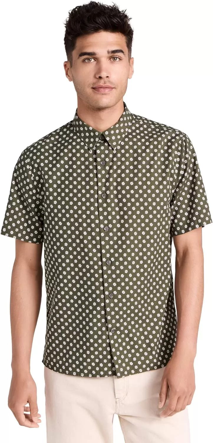 imageVince Mens Cosmo Floral Print ShirtCypressBone