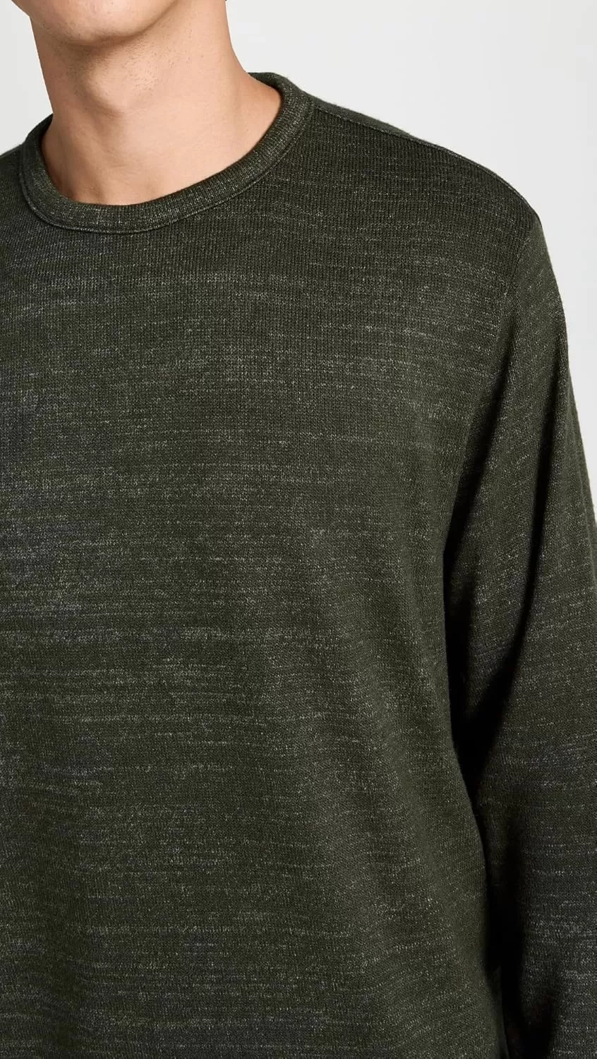 imageVince Mens Drapey Rayon CrewH Moss Green