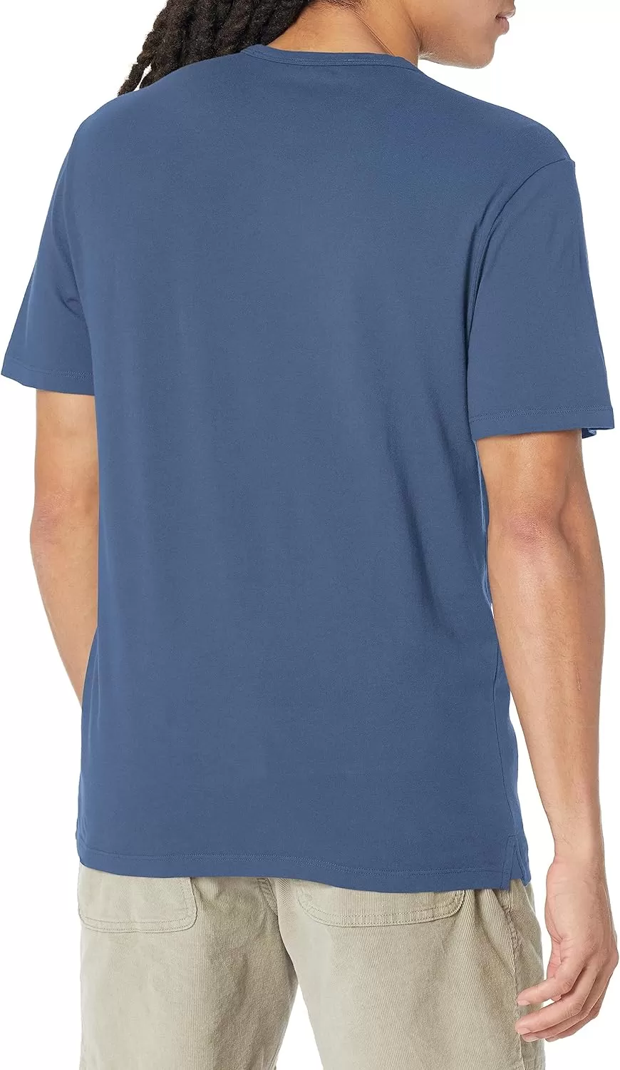 imageVince Mens Garment Dye Short Sleeve CrewWashed Twilight Blue