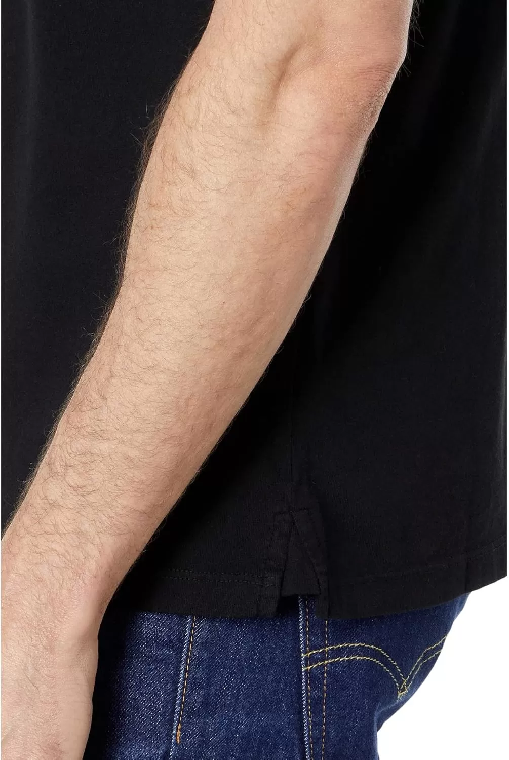 imageVince Mens Garment Dye Short Sleeve PoloTrue Black