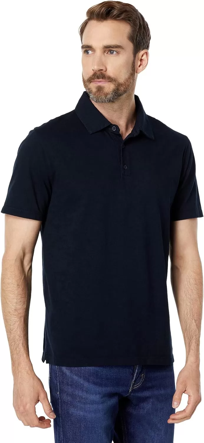 imageVince Mens Garment Dye Short Sleeve PoloWashed Coastal