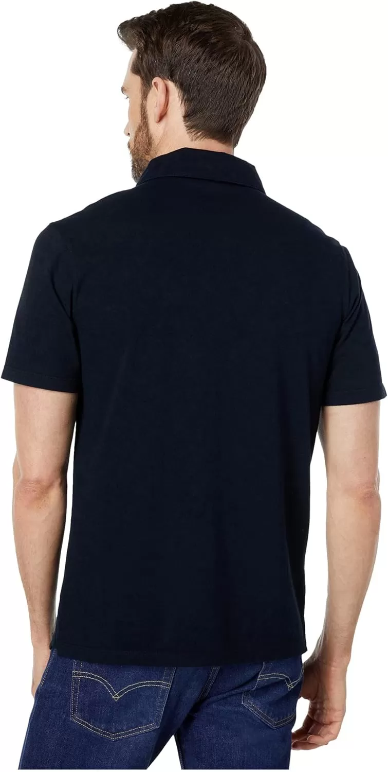 imageVince Mens Garment Dye Short Sleeve PoloWashed Coastal