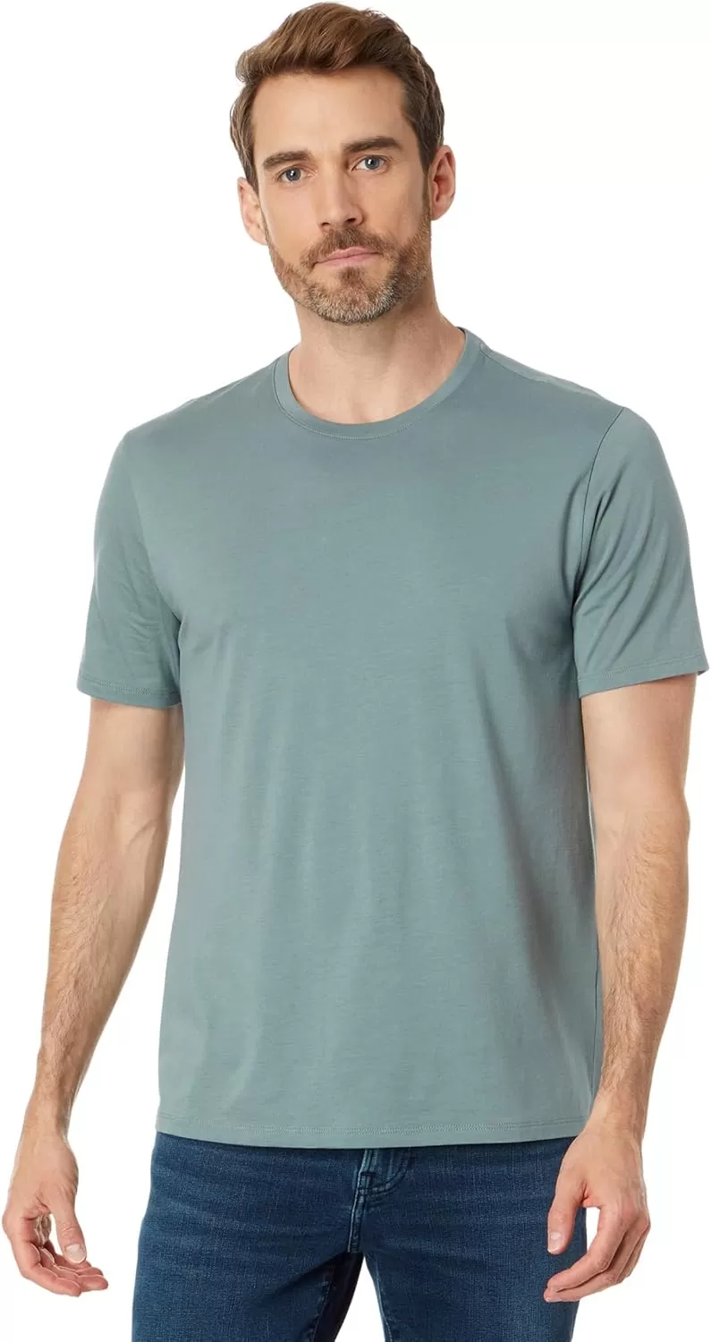 imageVince Mens Pima Crew Neck TeeLt Dusty Teal