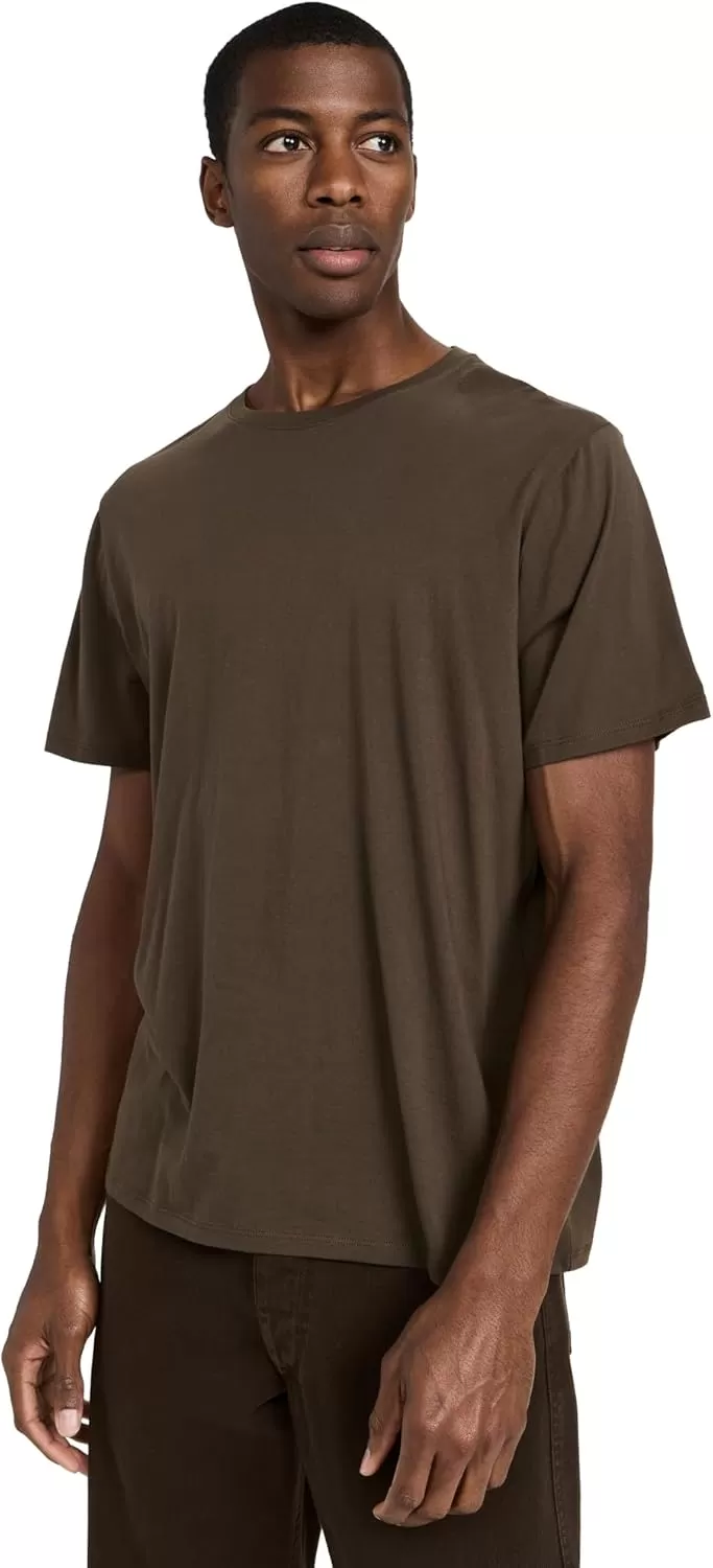 imageVince Mens Pima Crew Neck TeeOlive Cove
