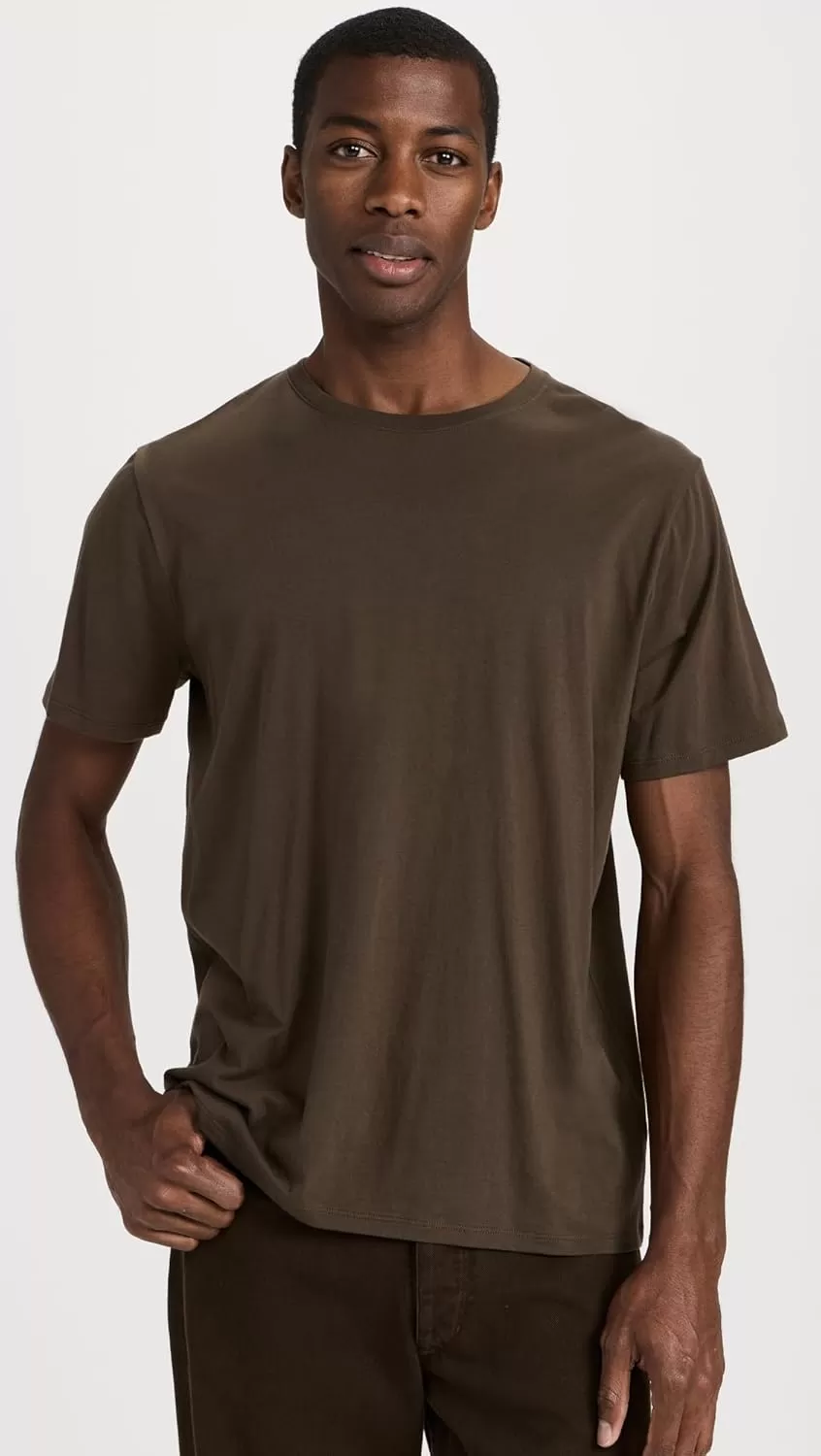imageVince Mens Pima Crew Neck TeeOlive Cove
