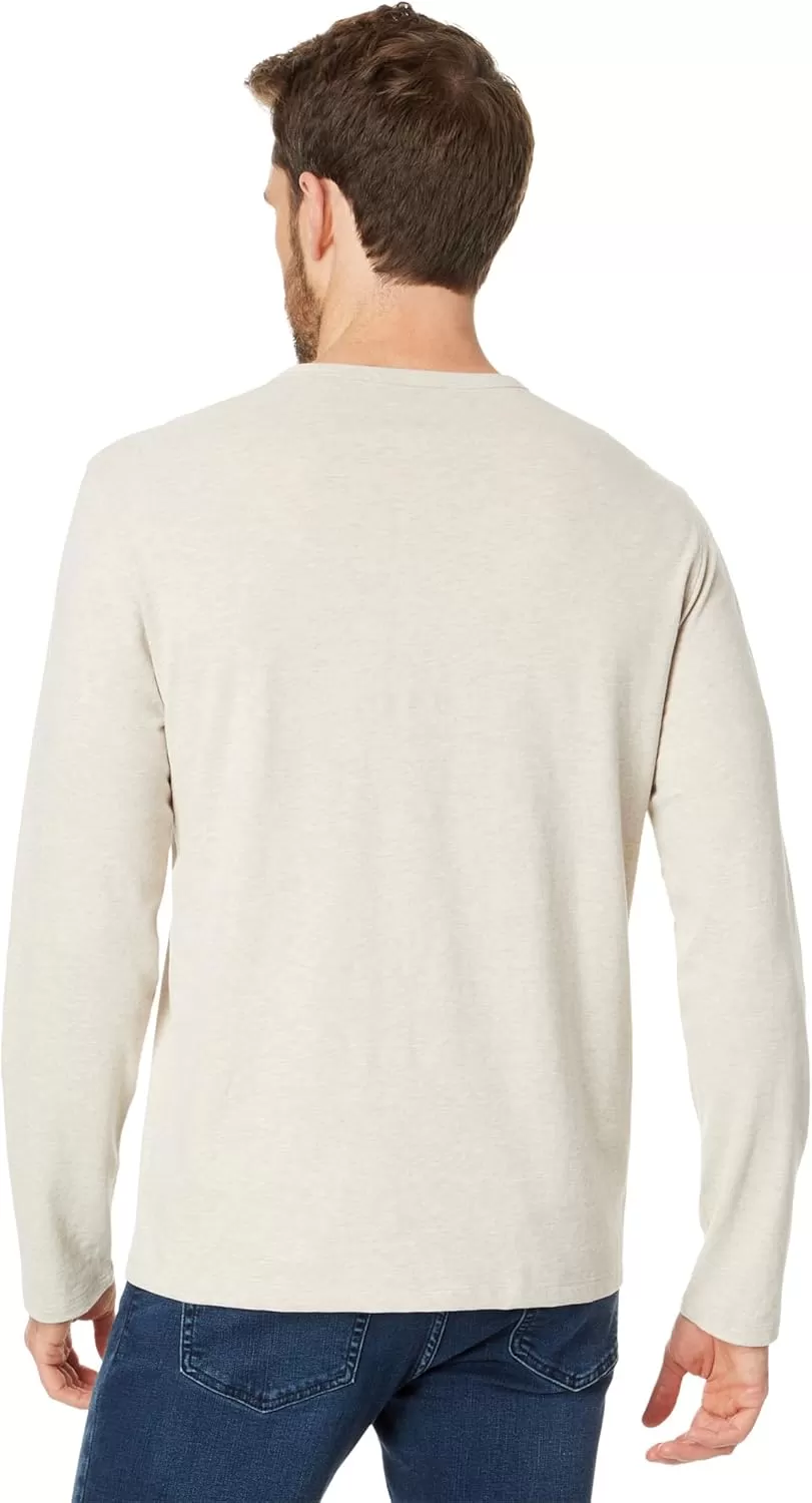 imageVince Mens Sueded Jersey LS HenleyH Runyon