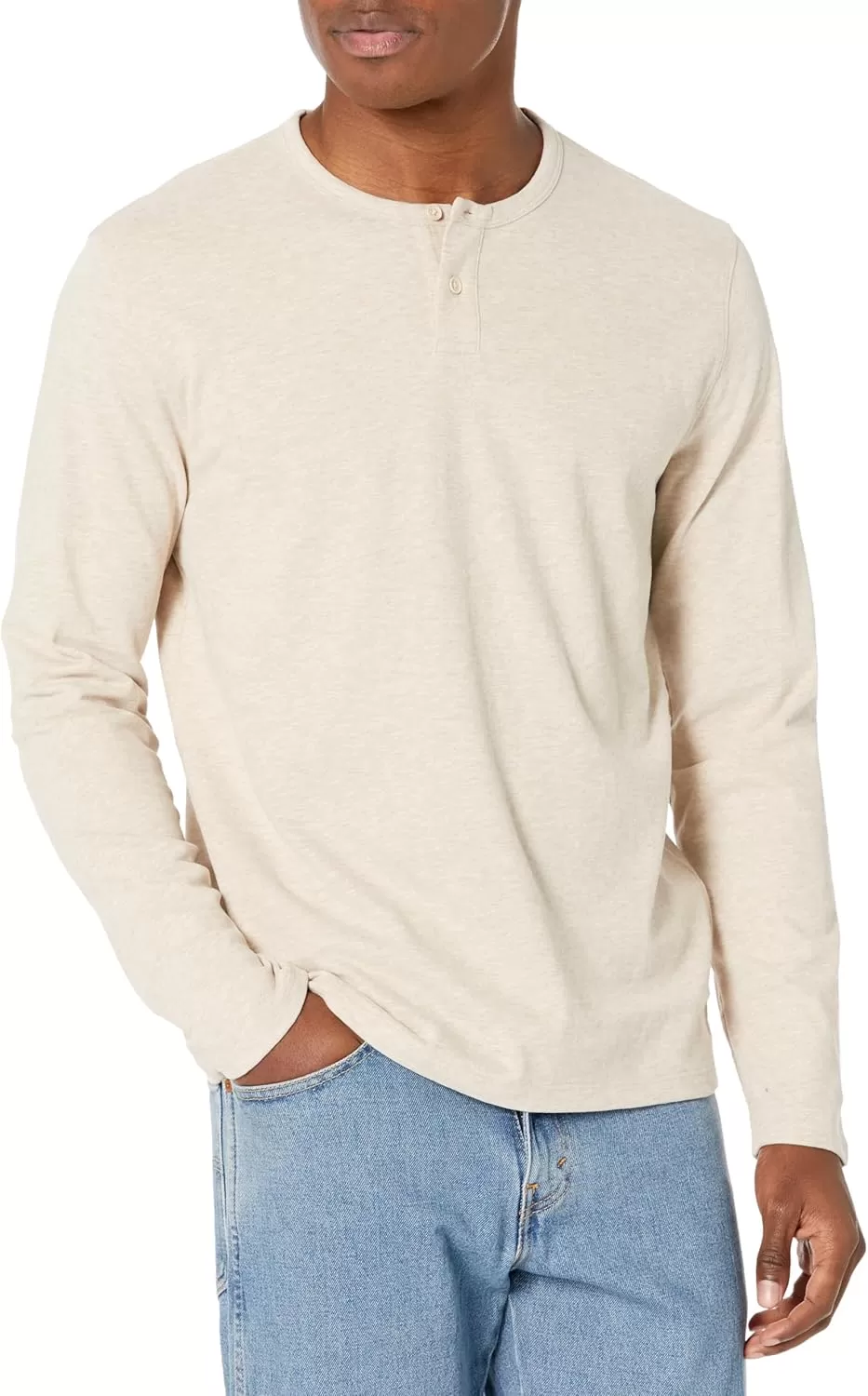 imageVince Mens Sueded Jersey LS HenleyH Runyon