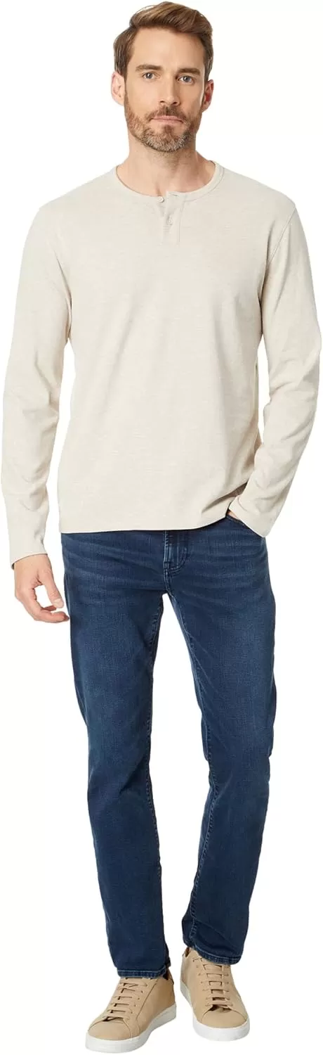 imageVince Mens Sueded Jersey LS HenleyH Runyon