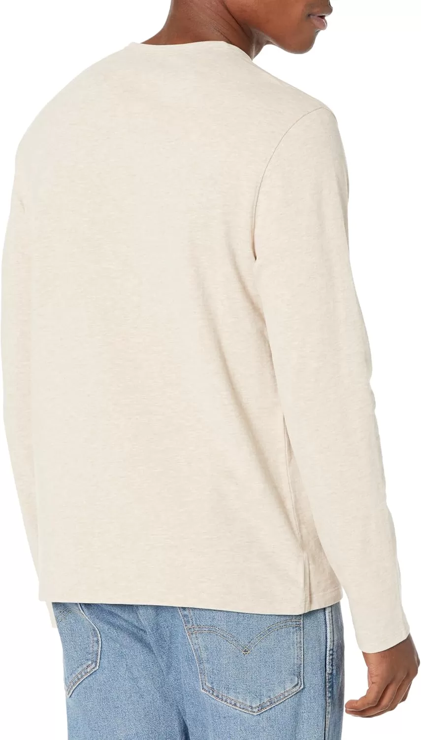 imageVince Mens Sueded Jersey LS HenleyH Runyon