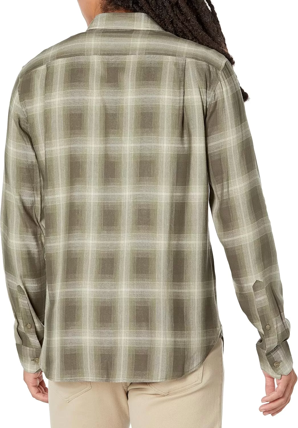 imageVince Mens Toledo Shadow Plaid LSSmoke TreeDeco Cream