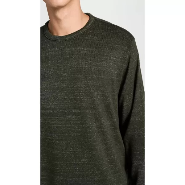 imageVince Mens Drapey Rayon CrewH Moss Green