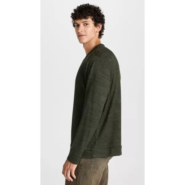 imageVince Mens Drapey Rayon CrewH Moss Green