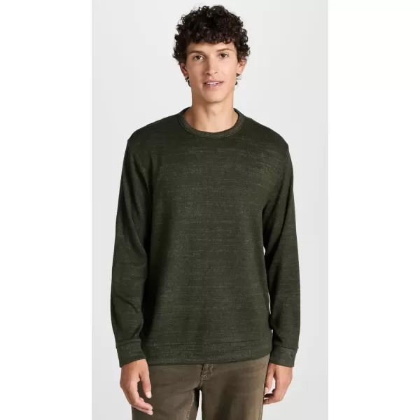 imageVince Mens Drapey Rayon CrewH Moss Green