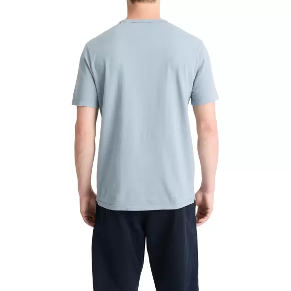 imageVince Mens Garment Dye Short Sleeve CrewWashed Blue Spruce