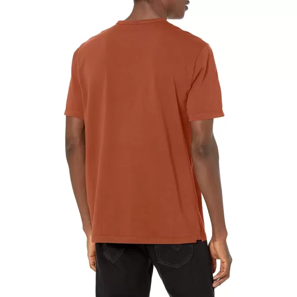 imageVince Mens Garment Dye Short Sleeve CrewWashed Saltillo