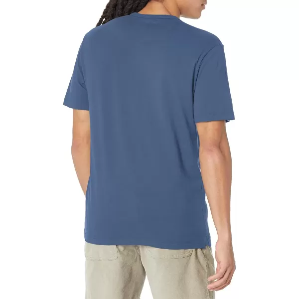 imageVince Mens Garment Dye Short Sleeve CrewWashed Twilight Blue
