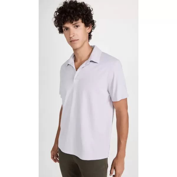 imageVince Mens Garment Dye Short Sleeve PoloPurple Dust