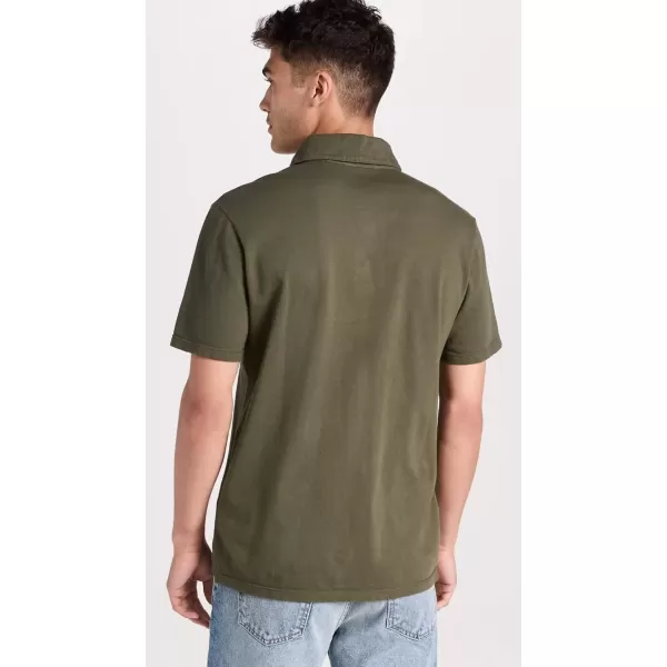 imageVince Mens Garment Dye Short Sleeve PoloWashed Cypress