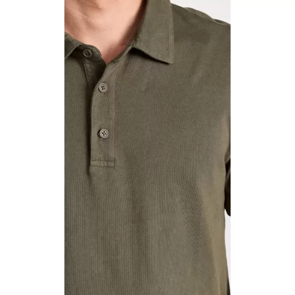 imageVince Mens Garment Dye Short Sleeve PoloWashed Cypress