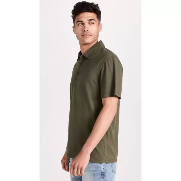imageVince Mens Garment Dye Short Sleeve PoloWashed Cypress