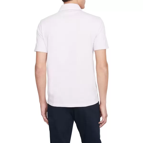 imageVince Mens Garment Dye Short Sleeve PoloWashed Rose Quartz