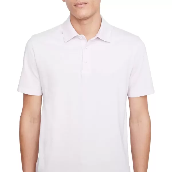 imageVince Mens Garment Dye Short Sleeve PoloWashed Rose Quartz