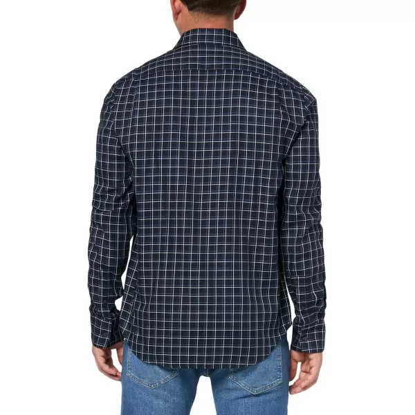 imageVince Mens Inez Plaid ShirtCoastalFaded Cobalt