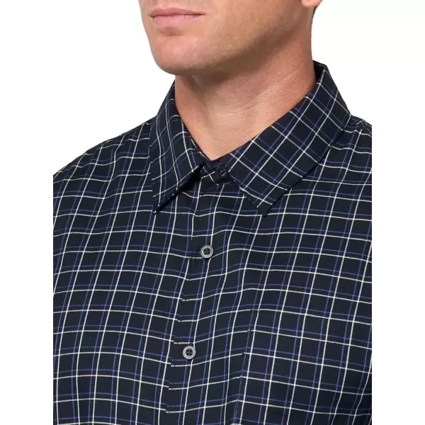 imageVince Mens Inez Plaid ShirtCoastalFaded Cobalt