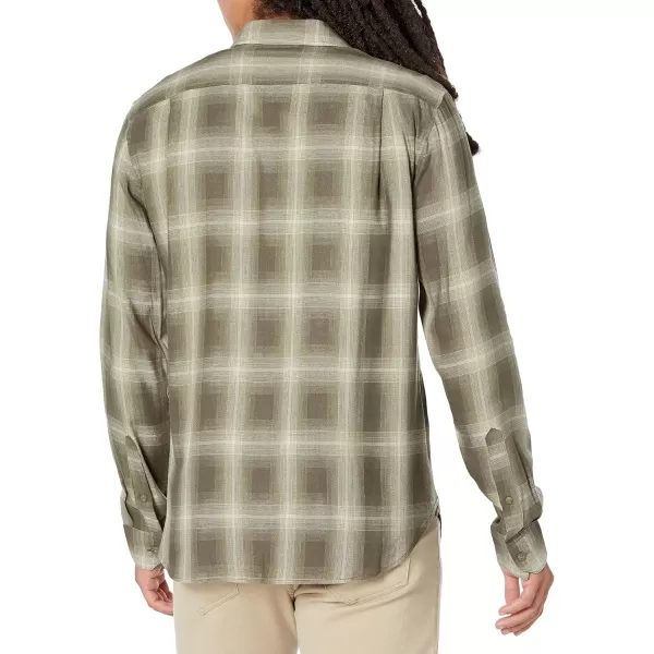 imageVince Mens Toledo Shadow Plaid LSSmoke TreeDeco Cream